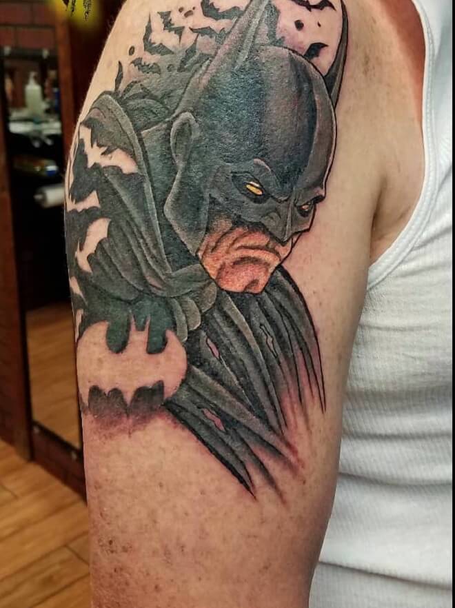 Batman Arm Tattoo