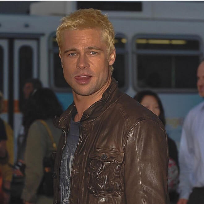 Brad Pitt Golden Hair