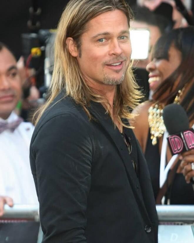 Brad Pitt Long Blonde Hair