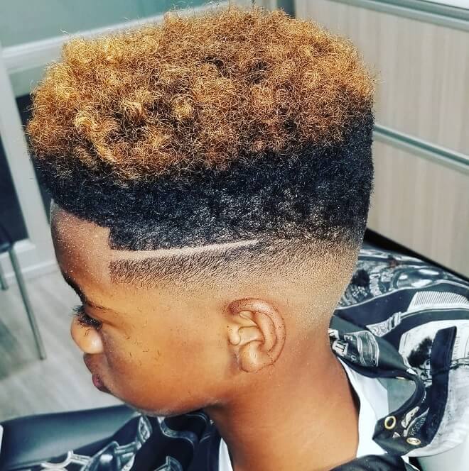 High Top Fade With Part