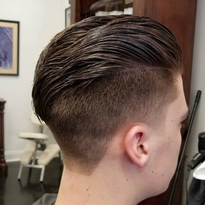 Long back with taper fade