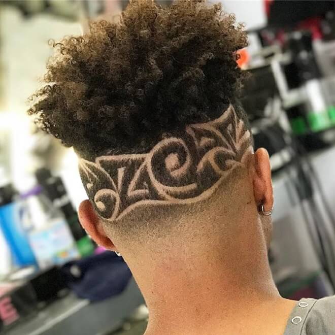 Low Skin Fade With Hair Design