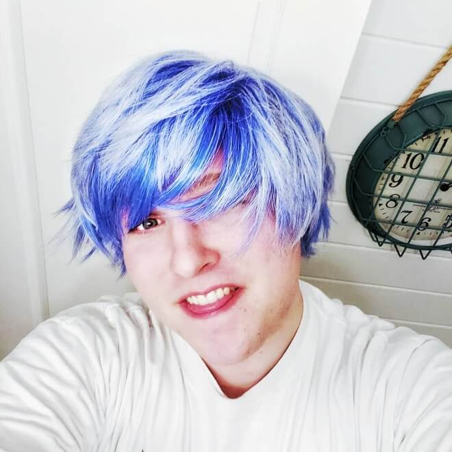 blue hair color for boys