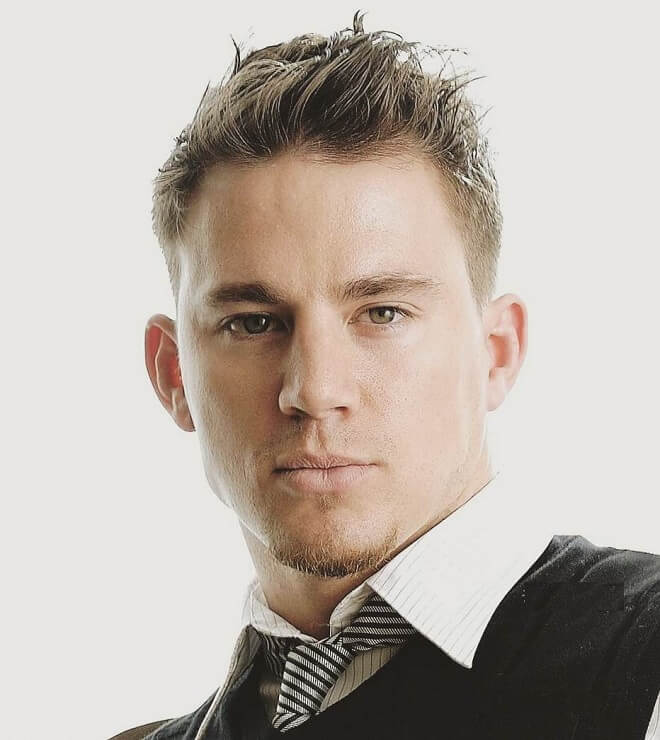 Channing Tatum Short and Messy Hairstyle