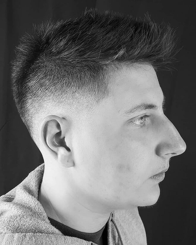 Fade With Spiky Hairstyle