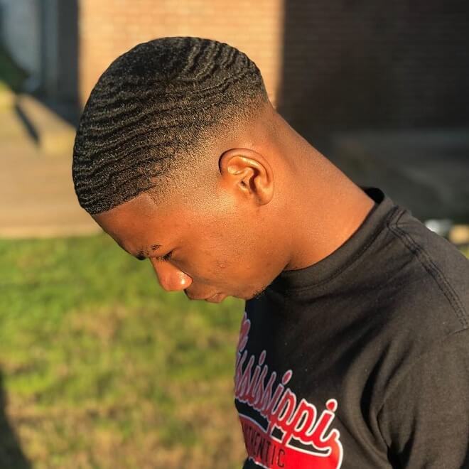 Fade With Waves Hairstyle