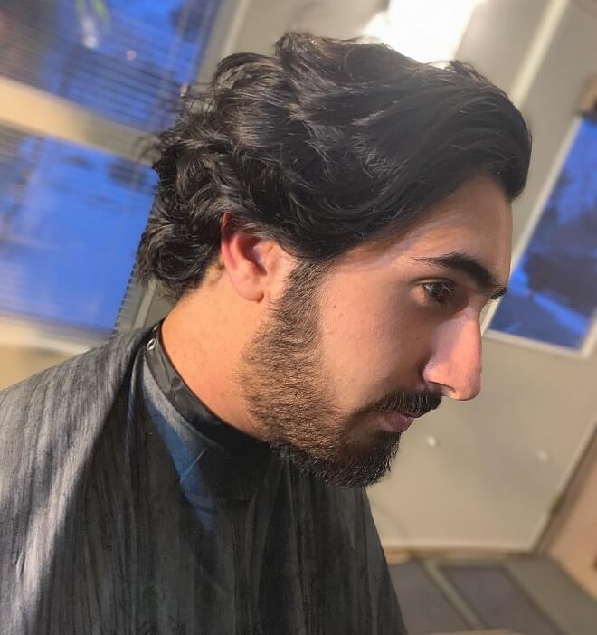 Flow Hairstyle with Beard