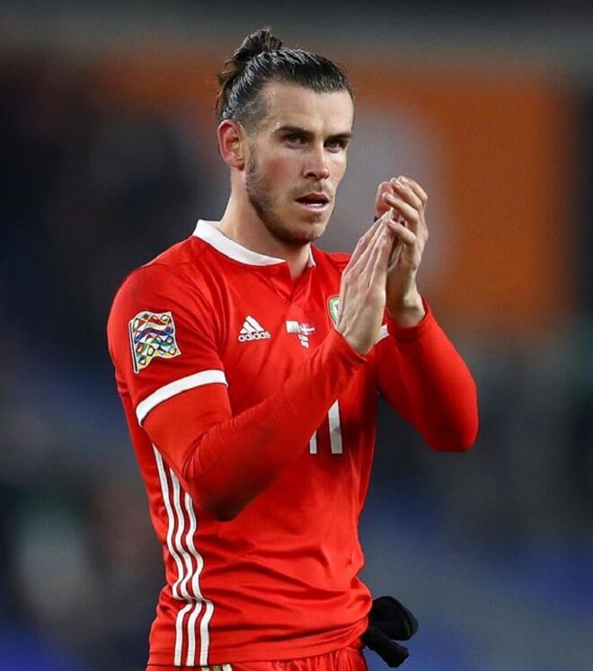 Gareth Bale Top Knot With Temp Fade