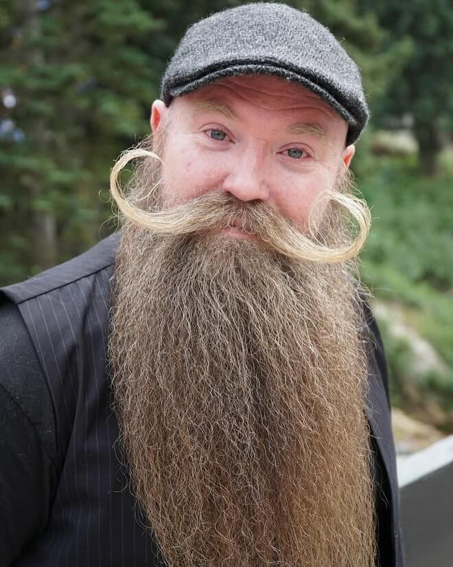 Long Beard with a Shaped Mustache