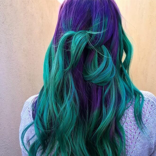 Mermaid Purple Hairstyles