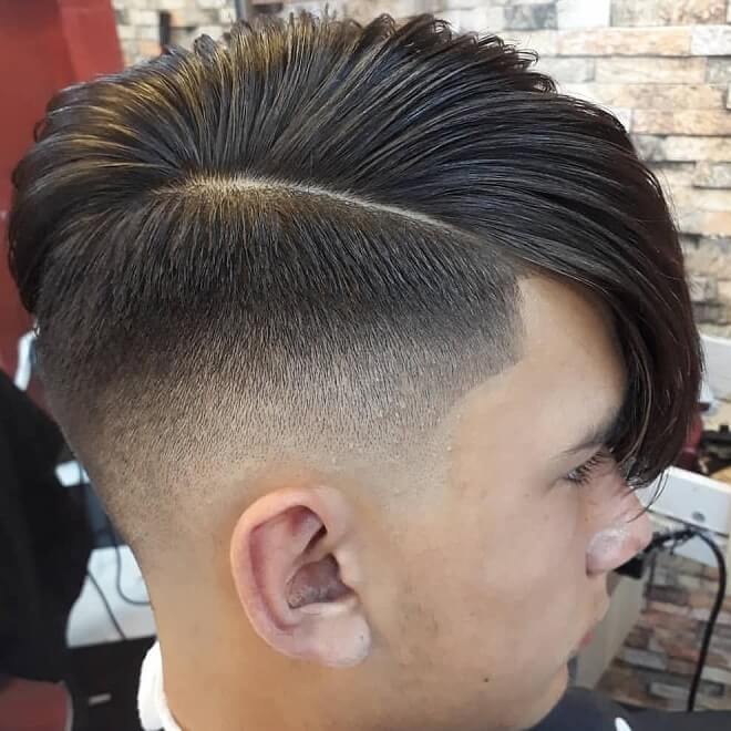 Mid-Length Hair With Low Fade
