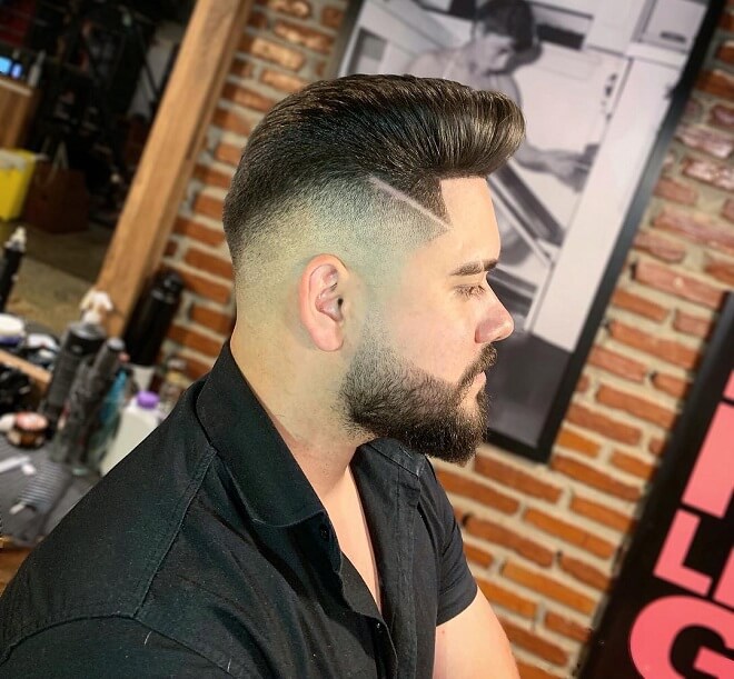 Pompadour With Beard Styles