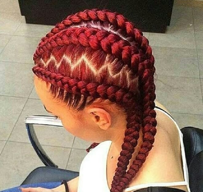 Reddish Twist Braids