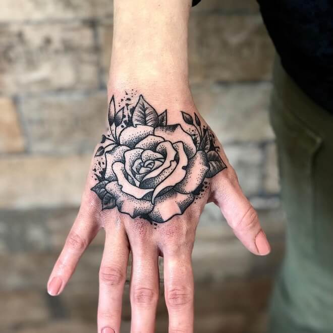 Rose Black Tattoo