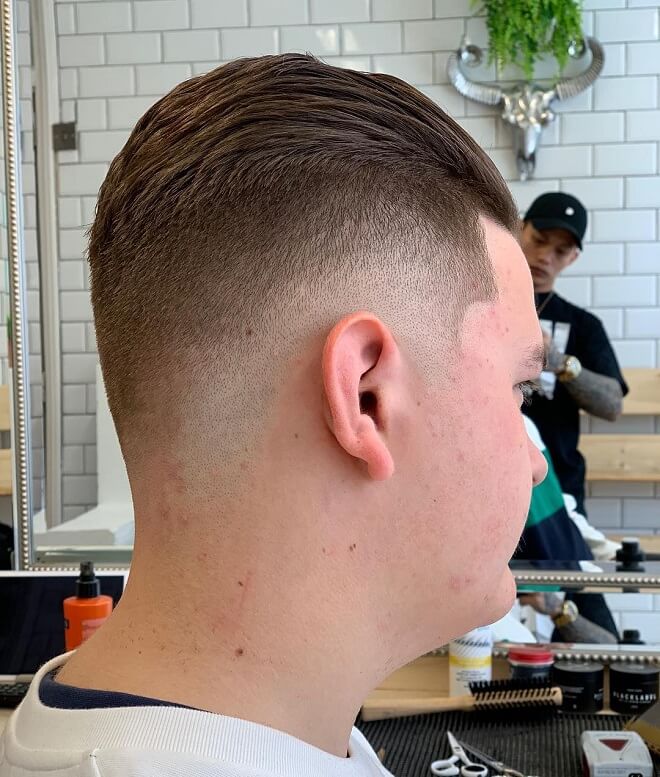 Silk Back With Drop Fade