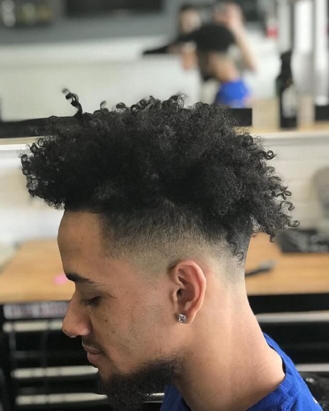 Skin Fade With Curly Hair
