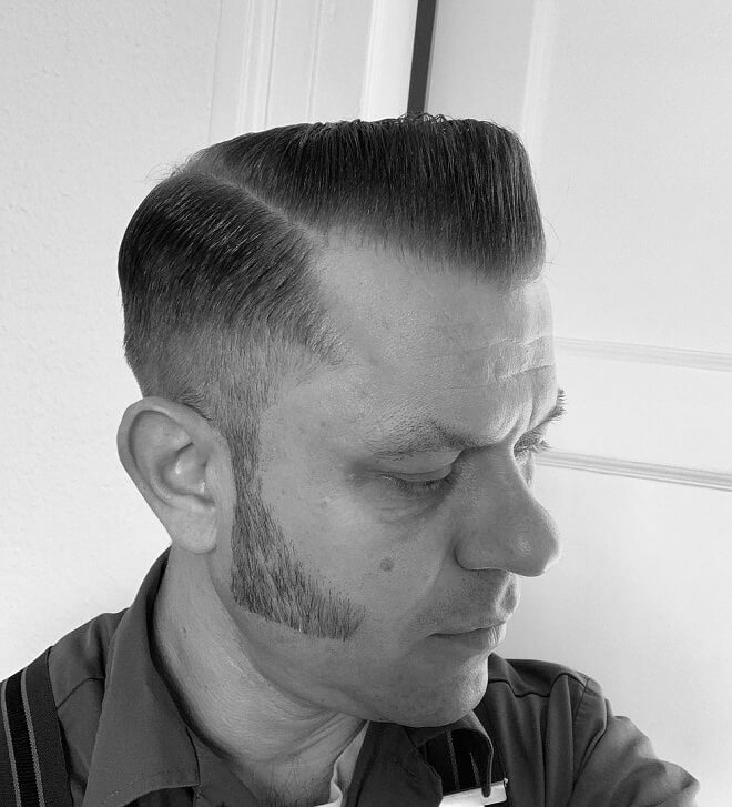 Comb Over With Pomade