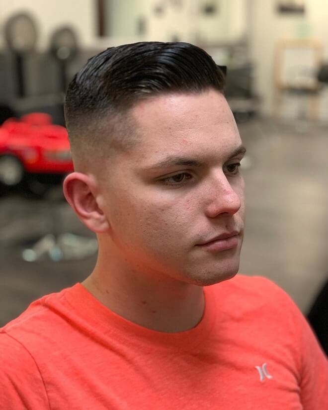 Comb Over with Skin Fade