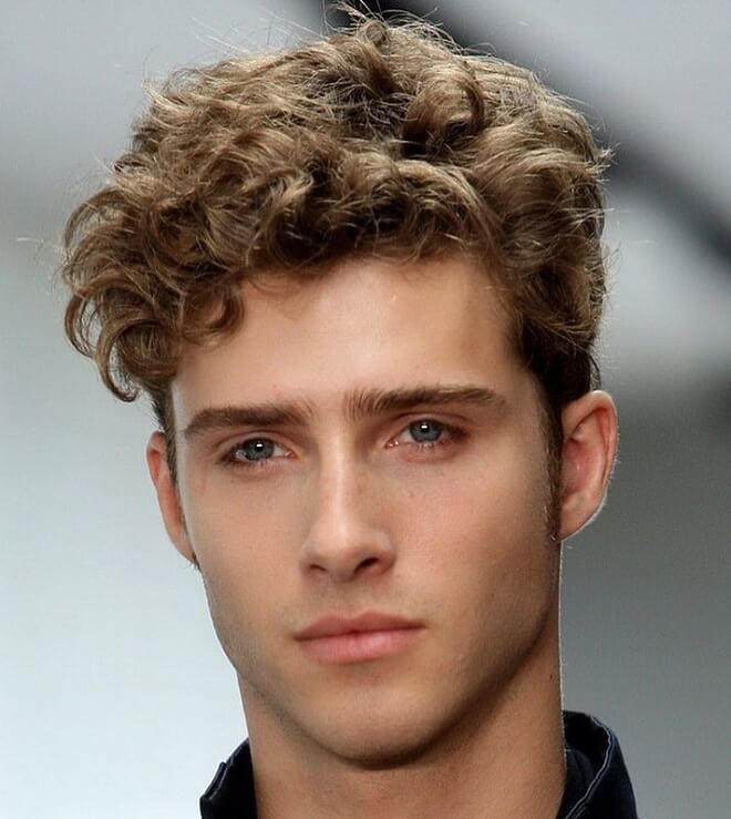 Curly and Wet Greaser Hairstyle