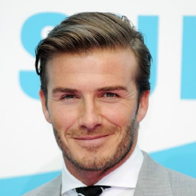 David Beckham Side Part Hairstyle