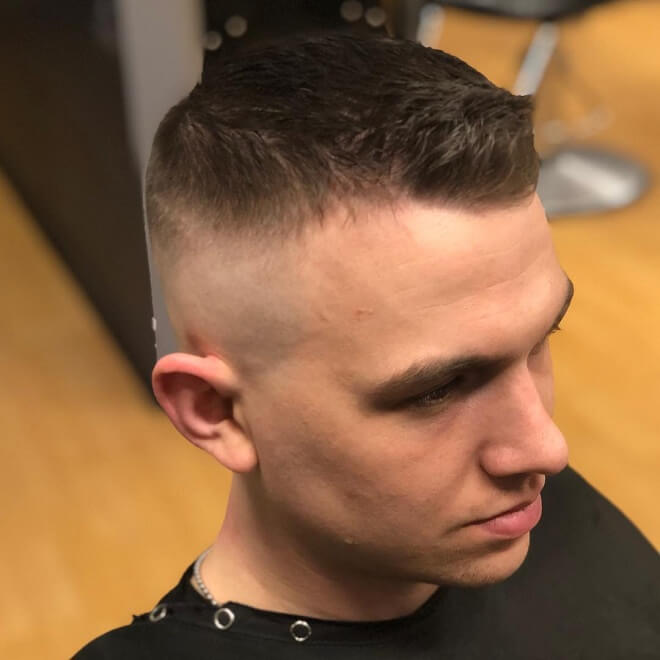 High Bald Fade with Front High