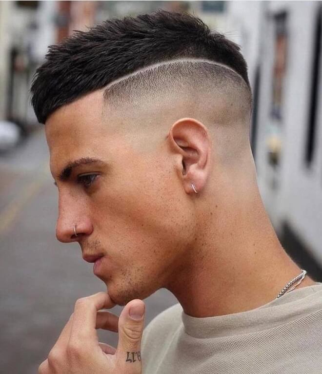 High Fade with Short Haircut