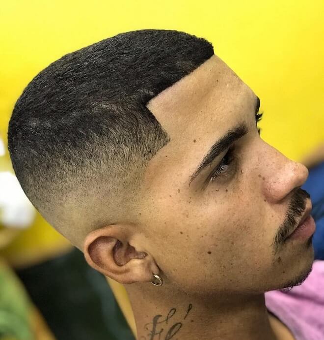 Line Up Haircut With Fade