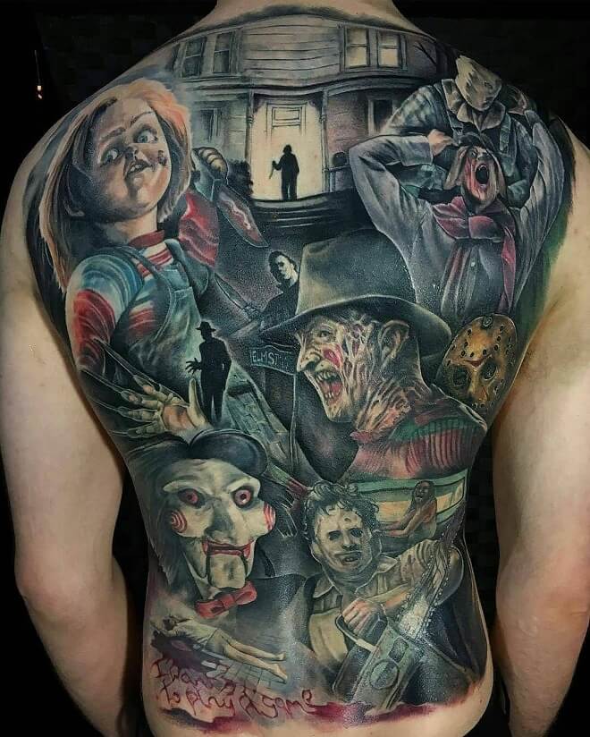 Realism Tattoo on Back