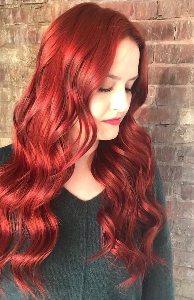 Red Wavy Hipster Hairstyles