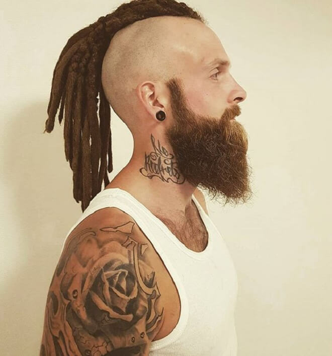 Shaved Side With Dread Style