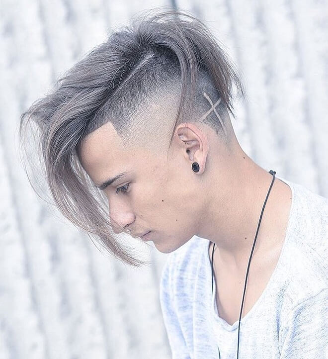 Undercut With Mid-Length Hairstyle