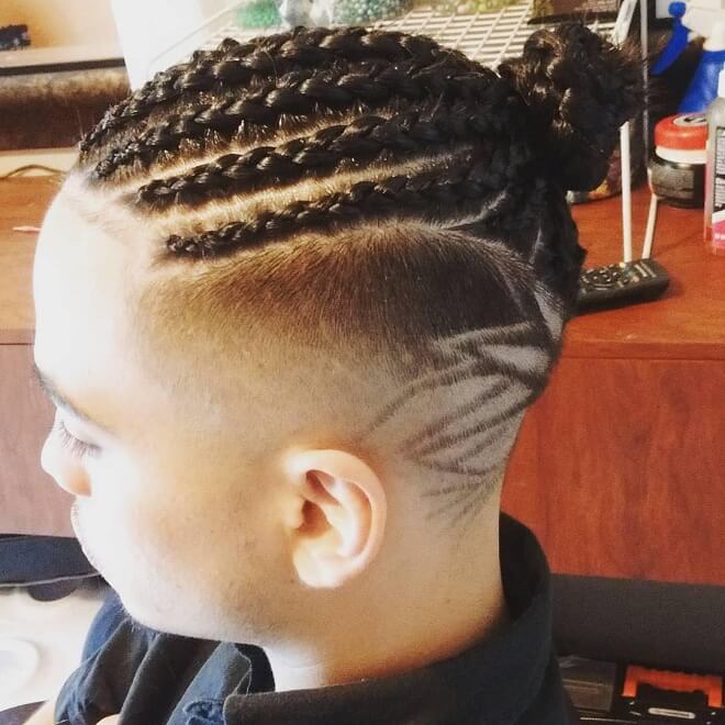 Undercut for Cornrows Hairstyle