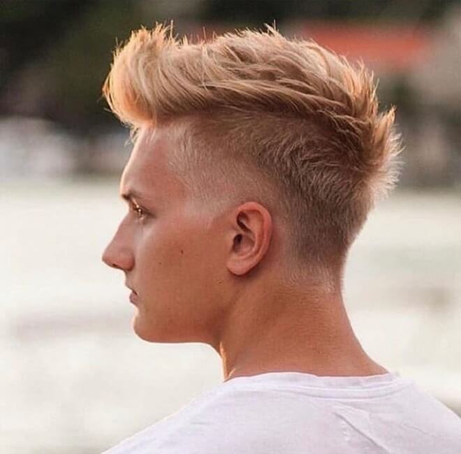 Blonde Faux Hawk Haircut
