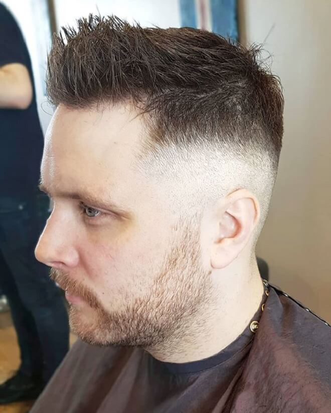 Front Spiky with Skin Fade