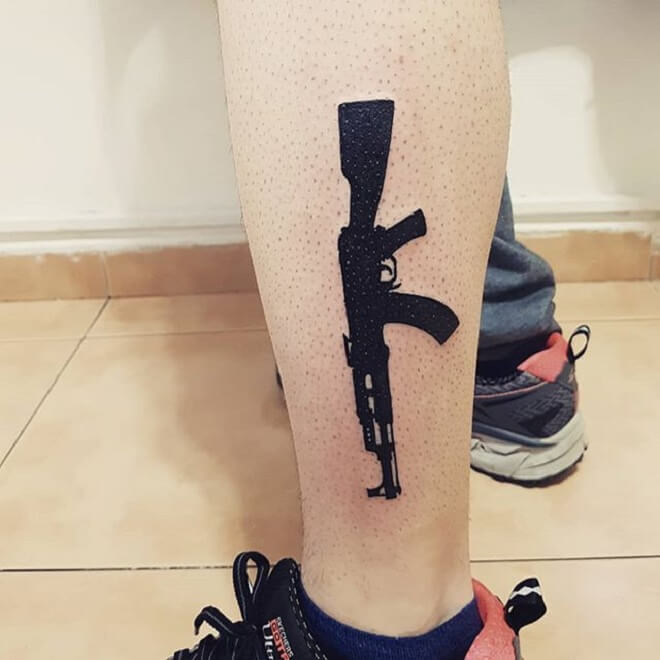 Gun Tattoo for Men