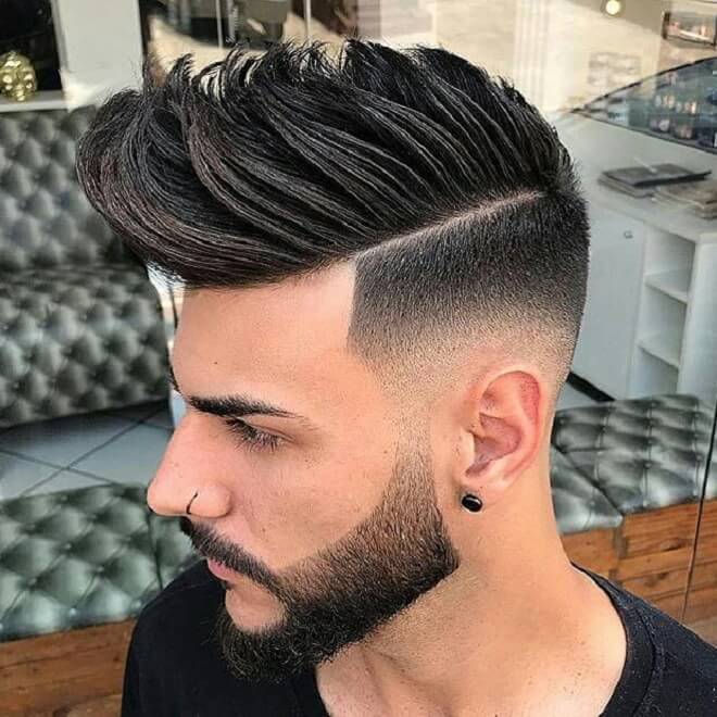 Hard Part with Faux Hawk Fade
