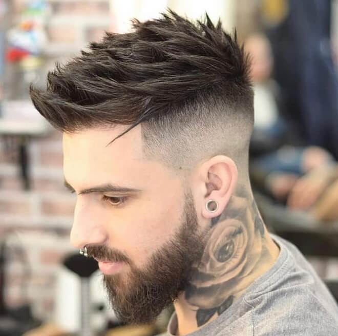 High Fade with Textured Spiky