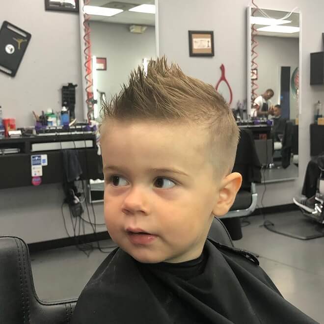 Little Boy Faux Hawk Haircut