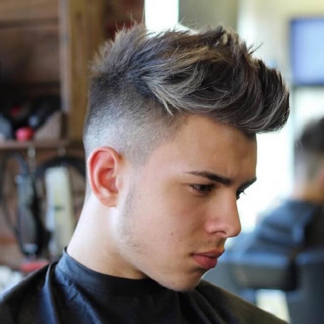 Messy Spiky with Skin Fade