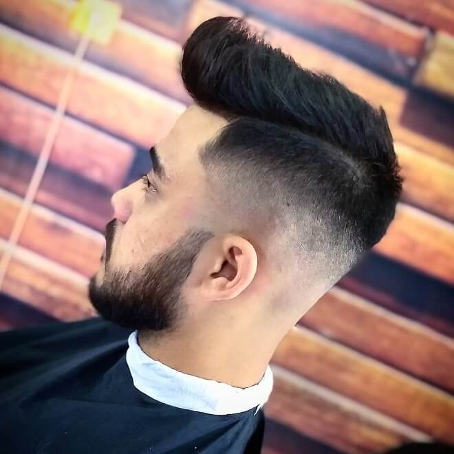 Mid Skin Fade with Quiff