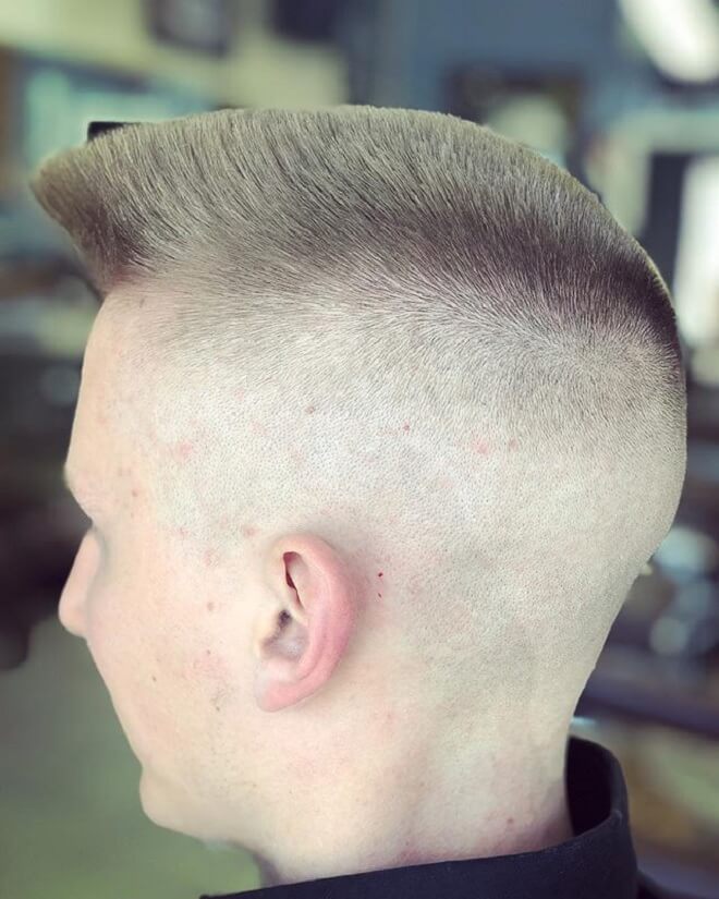 Short Flat Top Quiff Haircut
