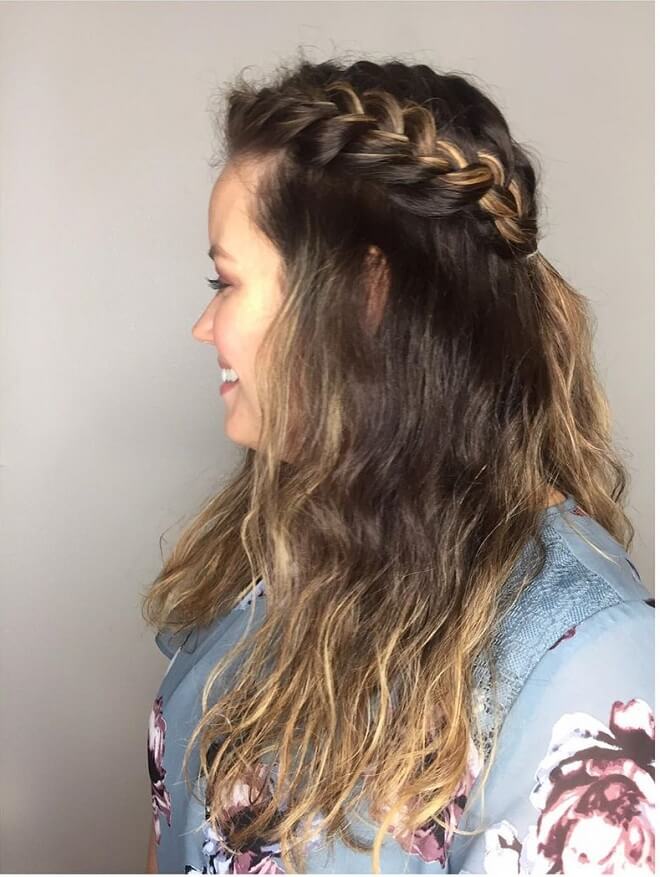 Side Twisted Braid Hairstyle