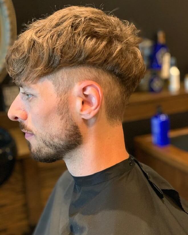 Bowl Cut with Long Top Textured Hair