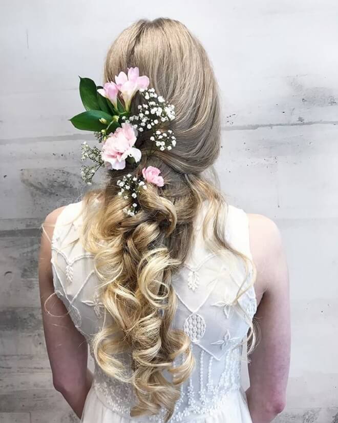 Bridal Hairstyles with Flowers