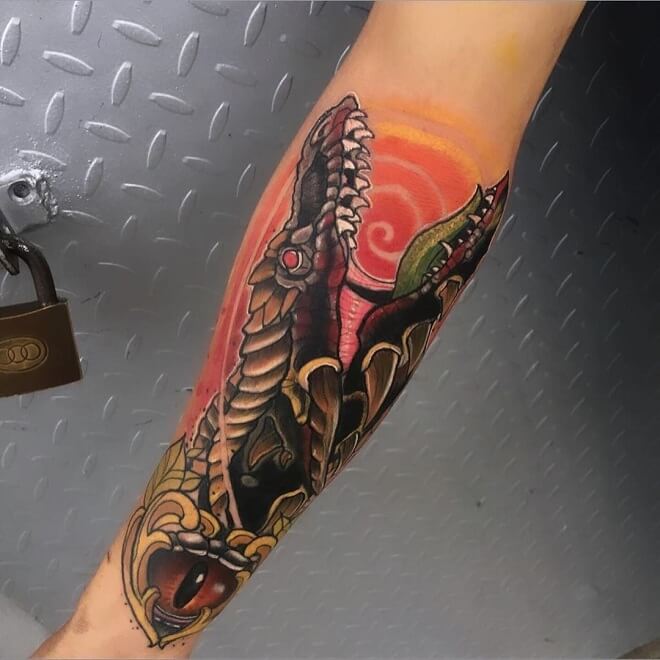 Dragon Color Tattoos