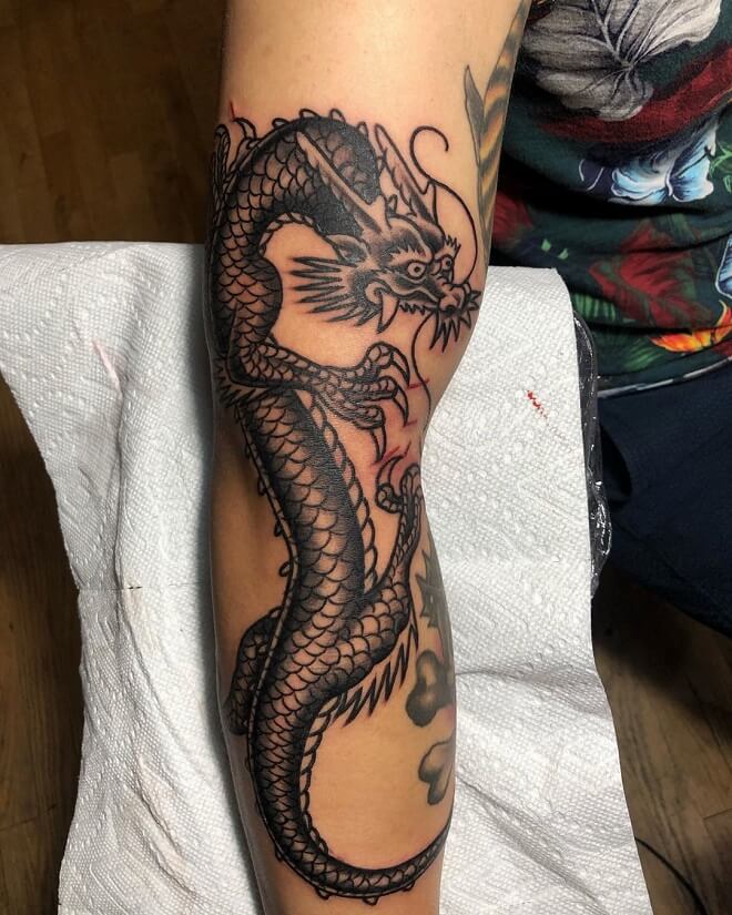 Dragon Traditional Tattoo