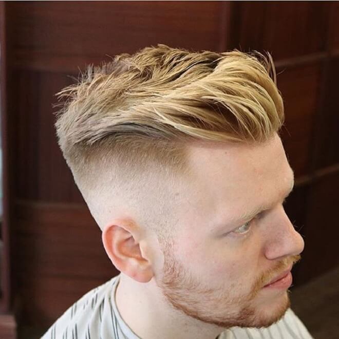 High Skin Fade with Brushed Up