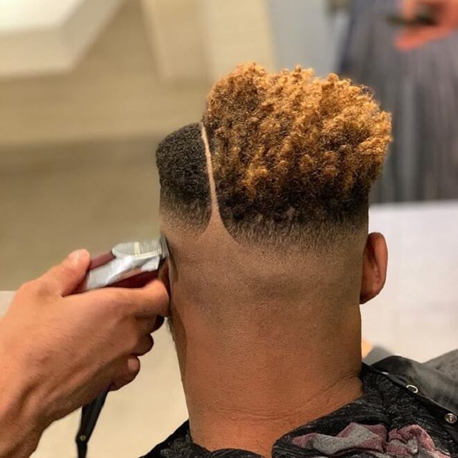 High Skin Fade with High Top