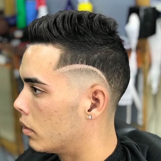 Line Haircut with Short Hair