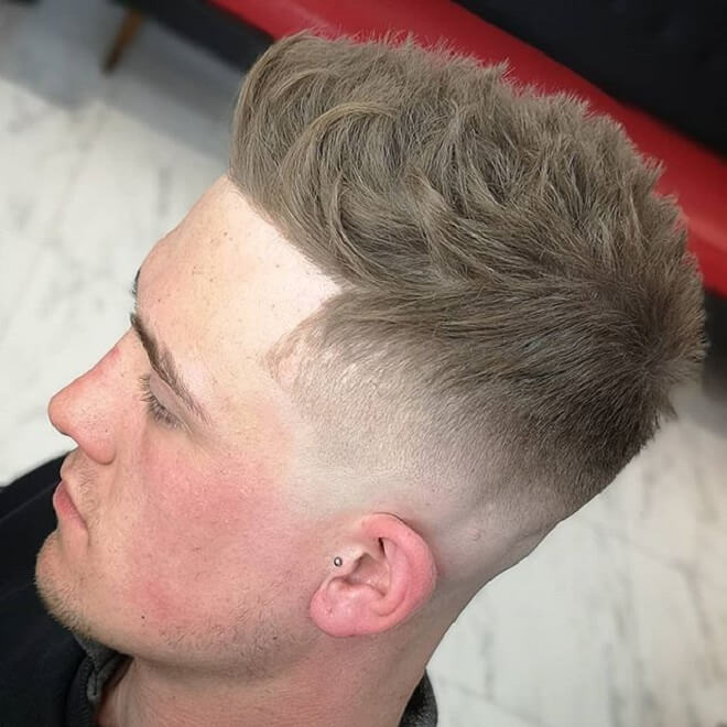 Line Up Cut with Textured Spiky Hair